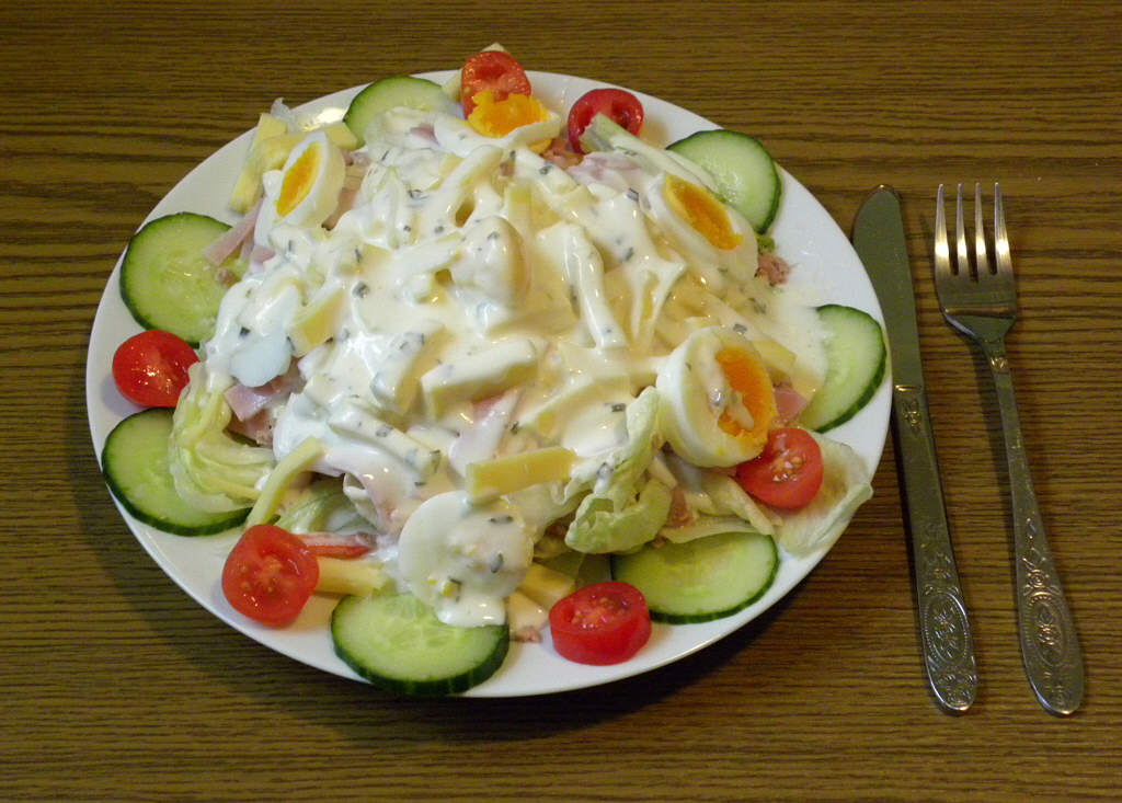 Italienischer Salat für 4 Personen | Dose Thunfisch, Italienischer ...