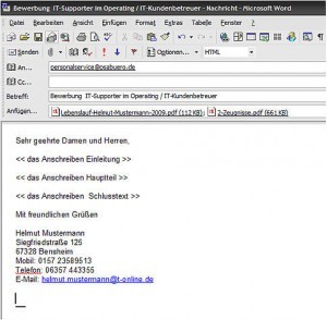 Tipps & Tricks für das Versenden von E-Mail Bewerbungen